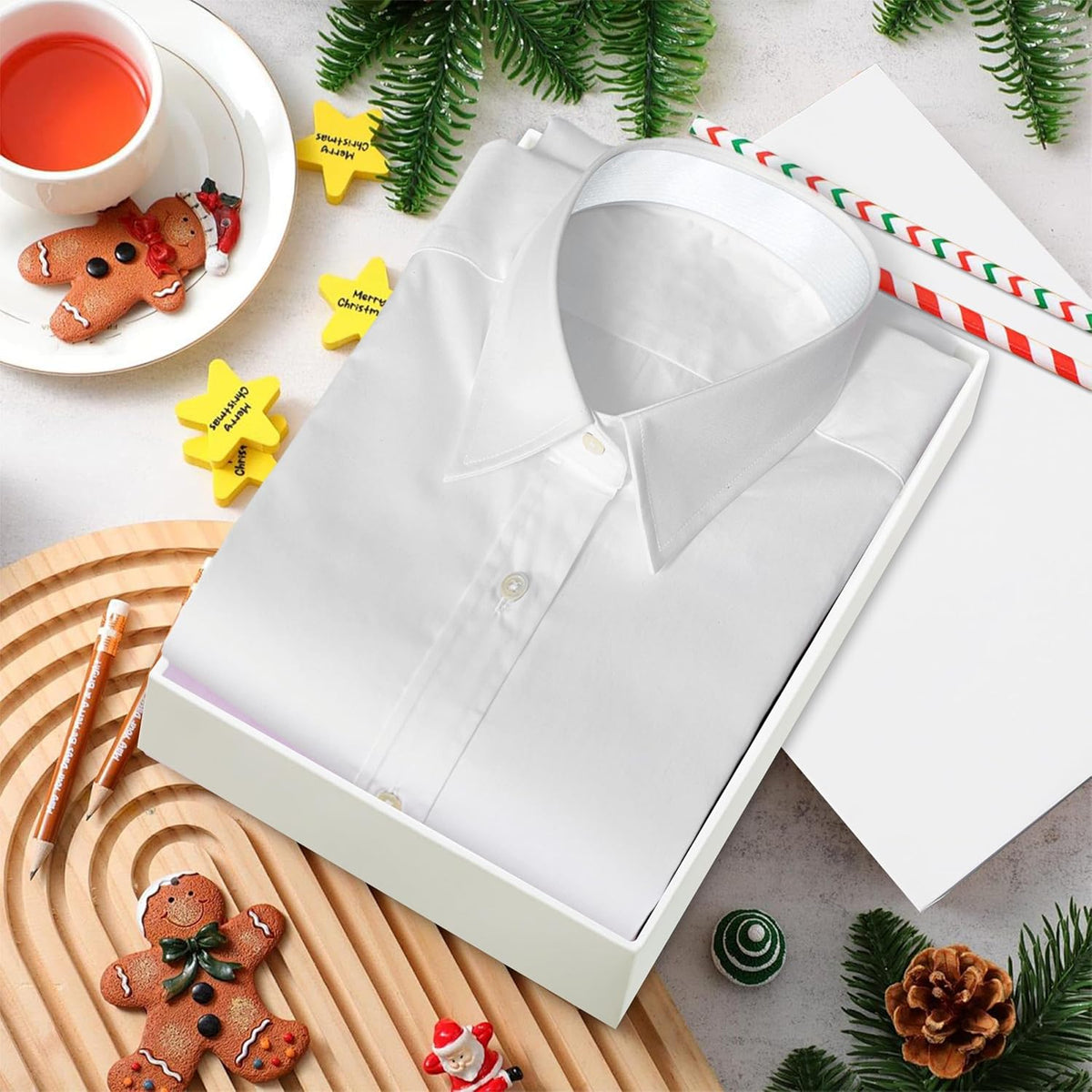 12 Pack White Gift Boxes with Lids,Assorted Sizes Shirt Present Box