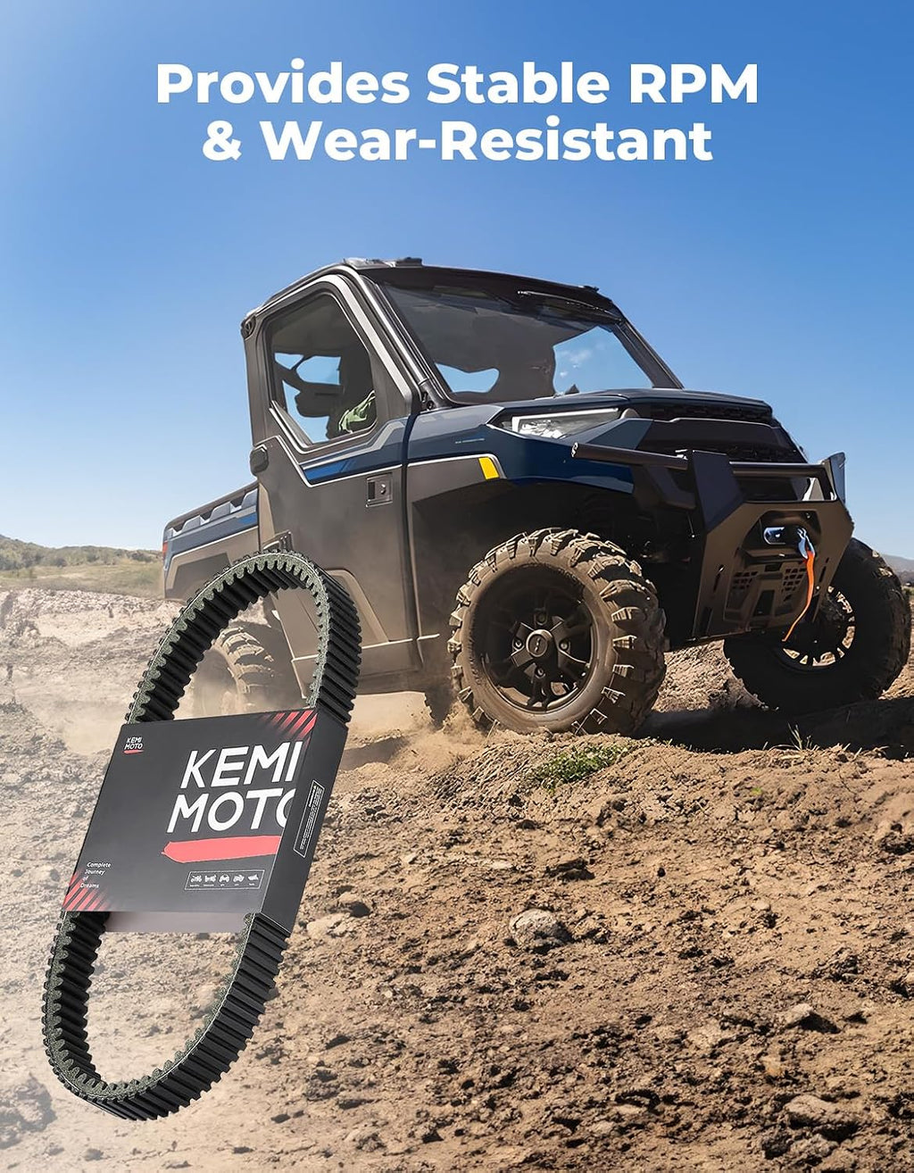 KEMIMOTO UTV Heat-Resistant Drive Belt Replace #3211186