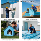 Blue 4 Pack 12x7.5x1 inch Foam Sheets 1 Inch Thick