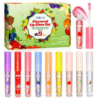 9 Pcs Mini Lip Gloss Bulk,Long Lasting Moisturizing with Vitamin E