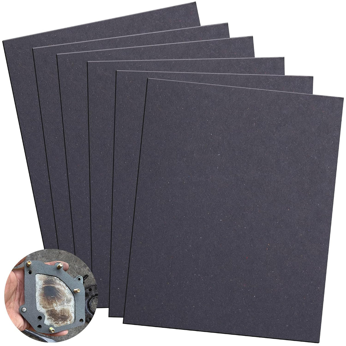 6 Pcs Non Asbestos Gaskets Materials, High Temperature Gasket Material