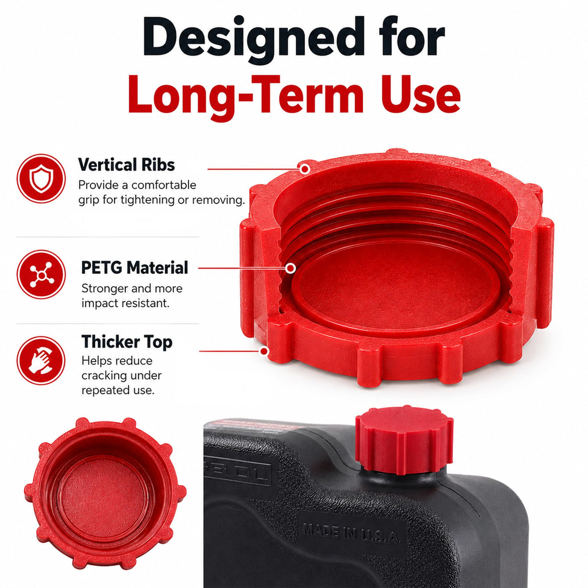 Upgraded Oil Drain Cap Compatible with FloTool 42003MI 16Qt, 2 Pack