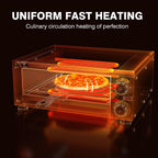 Pizza Oven Indoor Electric Countertop Commercial Pizza maker with Crumb Tray Stainless Steel Pizza Cooker Machine for