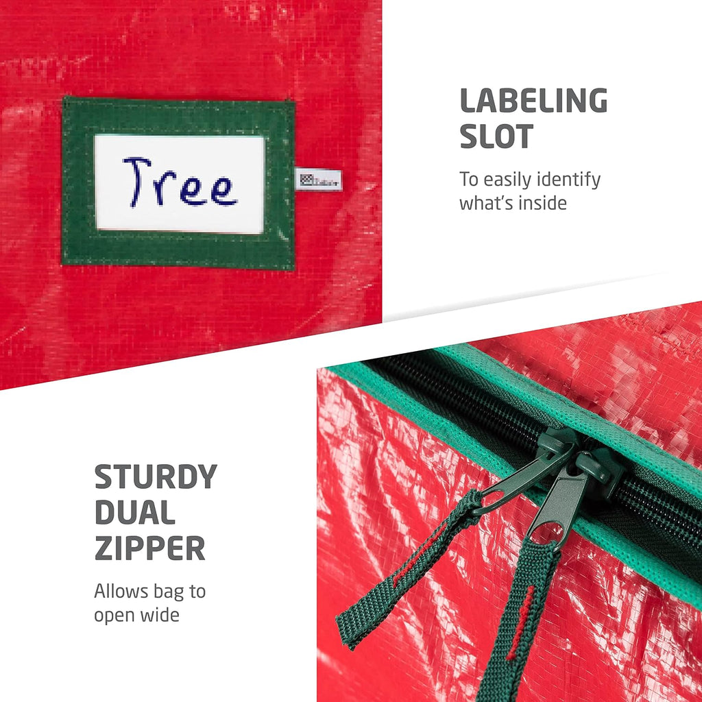 Christmas Tree Storage Bag - Fits 7.5 Ft Artificial Trees - Plastic, Waterproof Christmas Tree Bag For Storage Box
