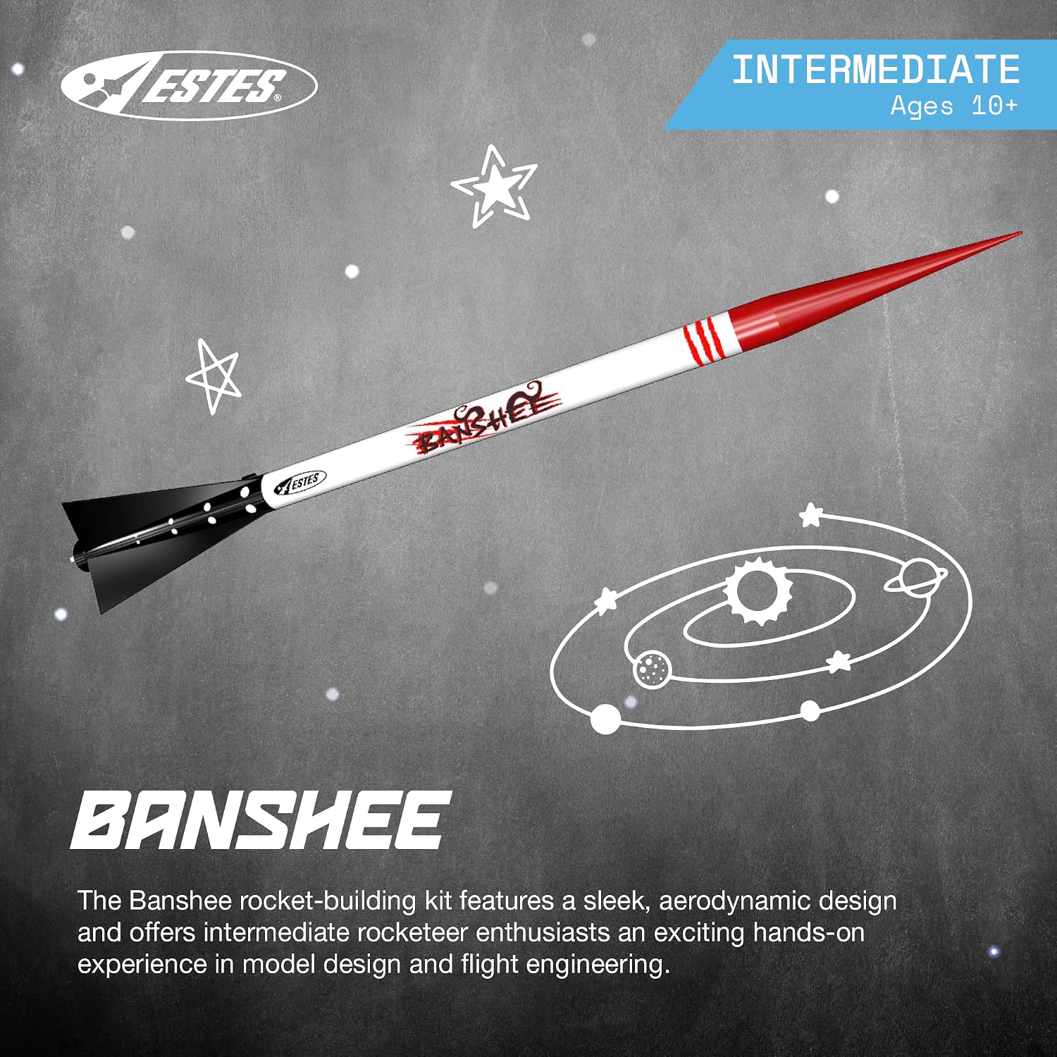 1303 Banshee Intermediate Model-Rocket Kit
