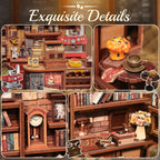 Book Nook Kit, DIY Miniature House Coffee Shop Dollhouse