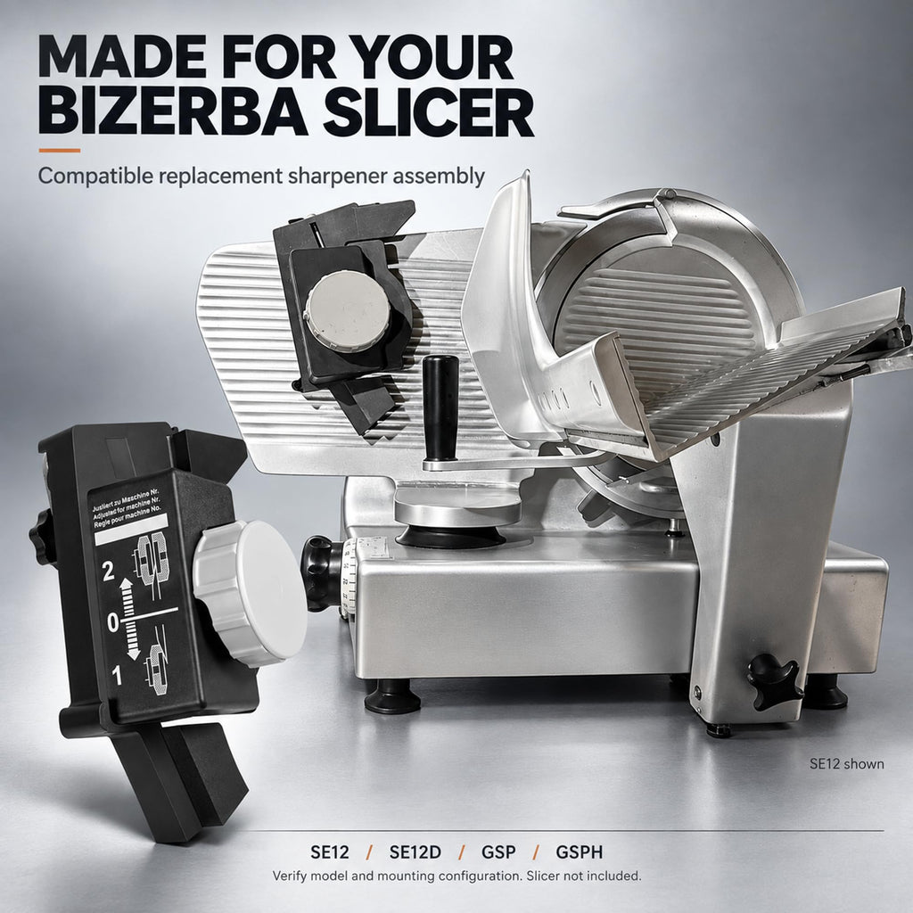 Meat Slicer Sharpener Assembly for Bizerba SE12, SE12D, GSP & GSPH