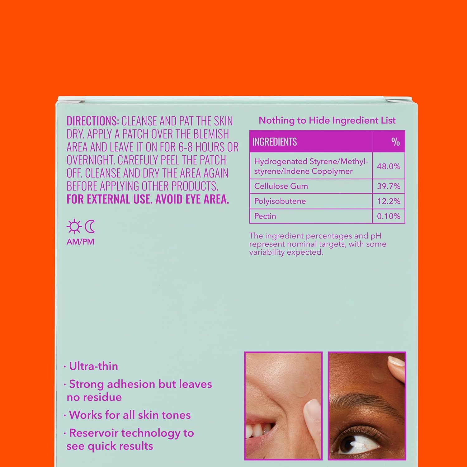 Pimple Patches, Hydrocolloid Patches for Face, 60 Count | Ultra-thin hydrocolloid patches that remove impurities and