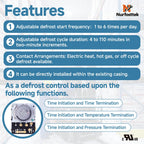 M814520 Commercial Refrigeration Defrost Timer, Without Metal Enclosure