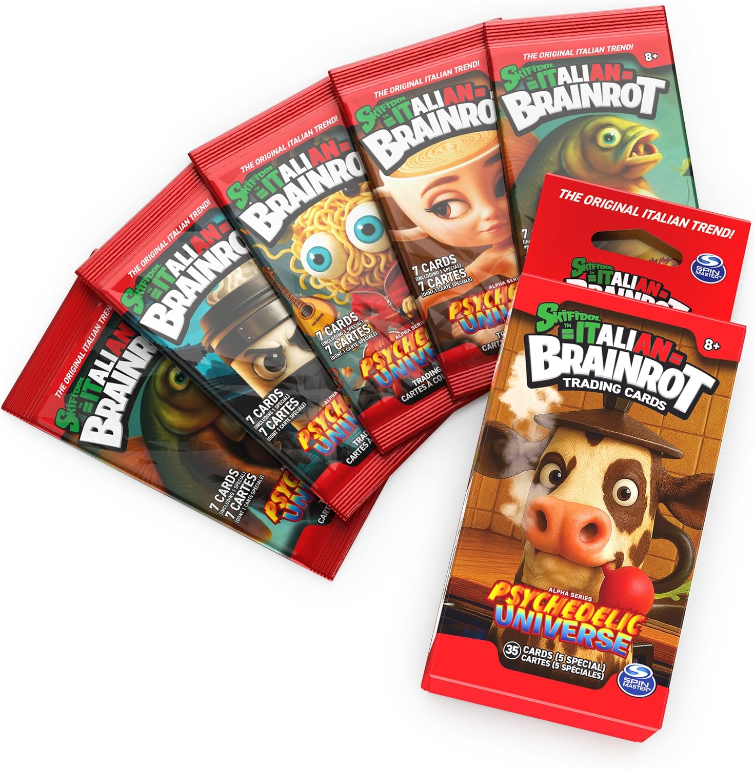 Trading Card Game 5-Pack Wave 1 Box | Psychedelic Universe, Includes 35 Cards Total, 5 Blind Booster Packs, Collect