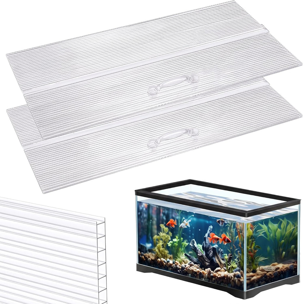 Aquarium Lids Canopy Set, 36 x 18 Inch, Clear, 1 Pcs