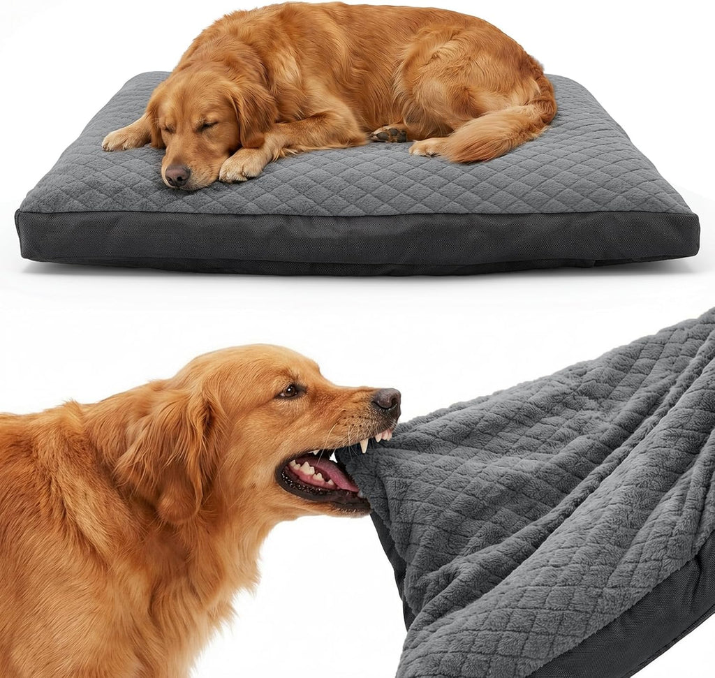 Indestructible Chew Proof Dog Beds for Large Sized Dogs, Durable Extra Large Dog Ded for Aggressive