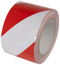 Manufacturing: Hazard Warning Laminated Safety Tape, 3" x 54', Red/White