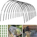 Garden Hoops Grow Tunnel, 12 Sets of 7FT Greenhouse Hoops for Raised Beds, Rust-Proof Fiberglass Frame for Garden