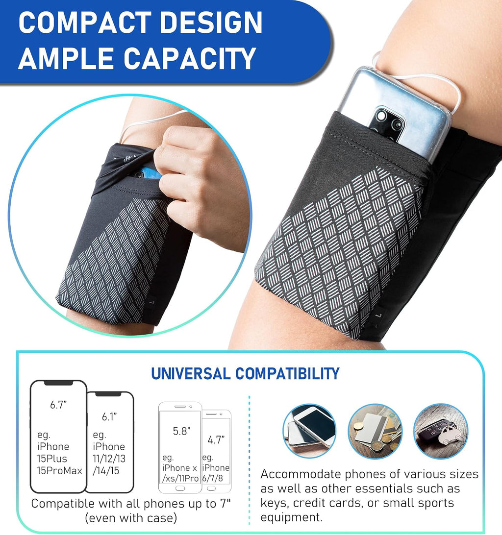 Universal Sports Armband Cell Phone Armband Sleeves Running Armband for Exercise Workout, Compatible with iPhone