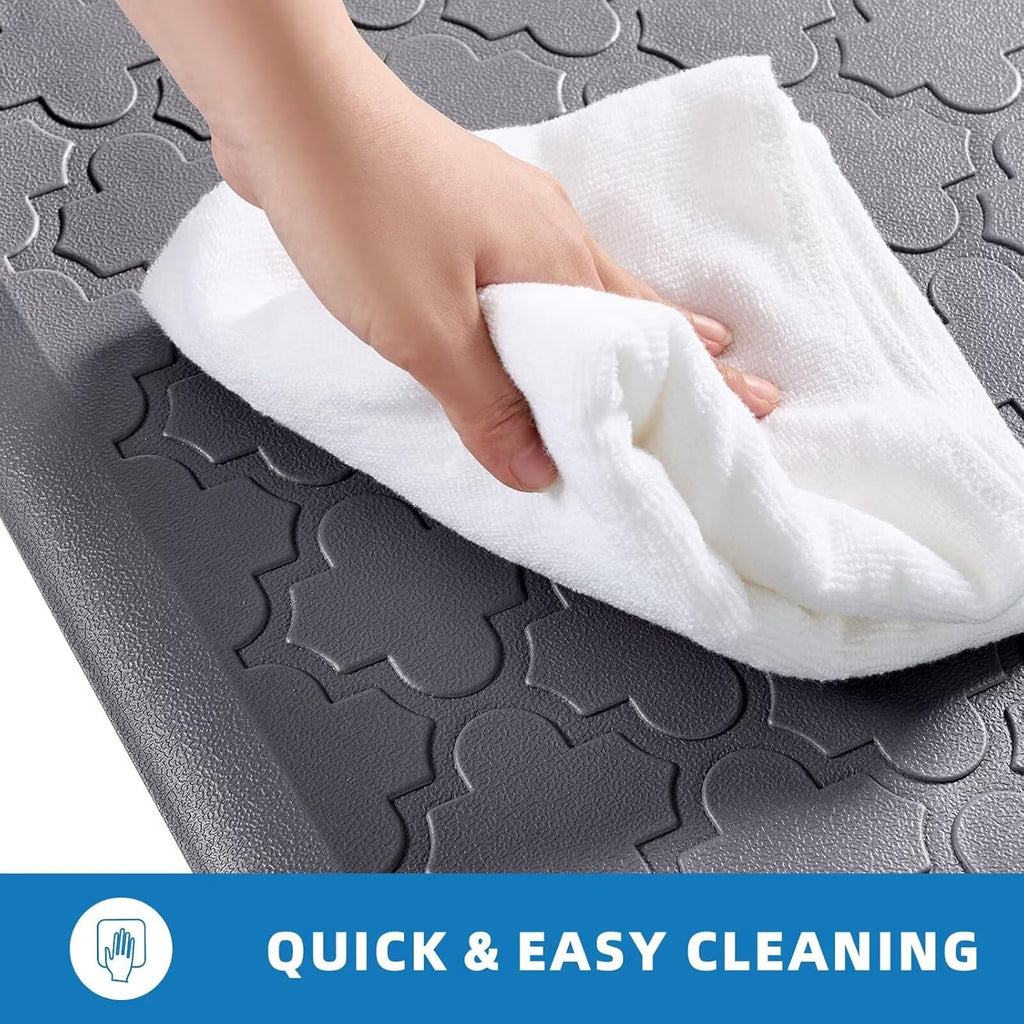 Kitchen Mats for Floor 2 Piece Anti Fatigue Mats, Grey