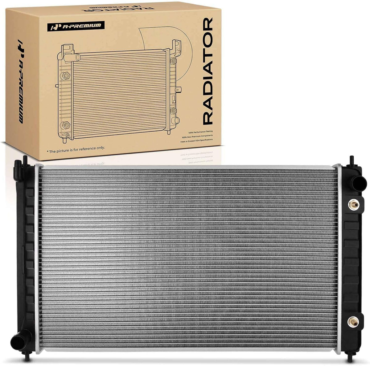 A-Premium Engine Coolant Radiator Assembly with Transmission Oil Cooler