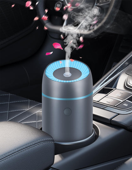 Portable Mini Ultrasonic Essential Oil Diffuser - 100ml USB Aromatherapy Humidifier with 7-Color LED Lights, Upgraded