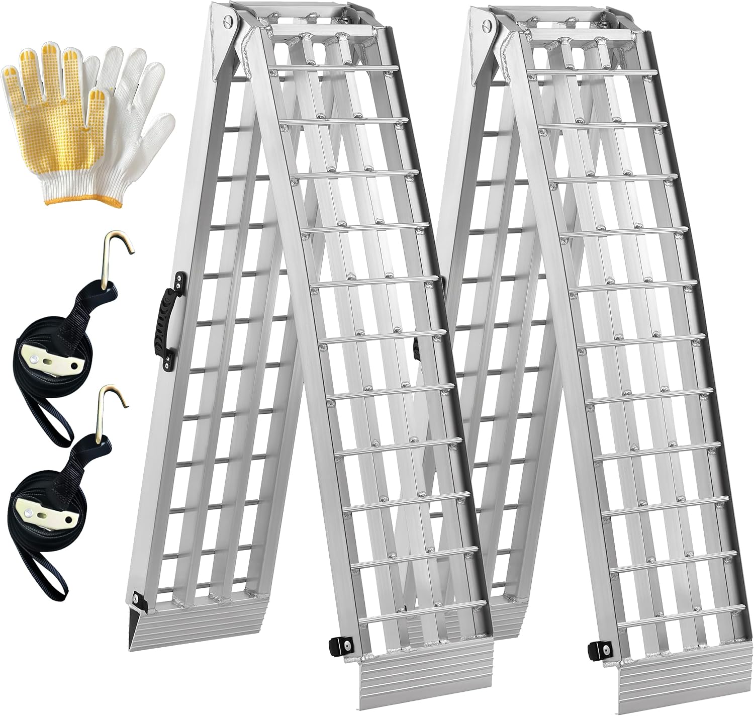 Truck Ramps 3000LBS Capacity - 2 Pcs 7.5ft Heavy Duty Loading Ramp, Folded Loading Ramps for Motorcycles, Dirt Bikes