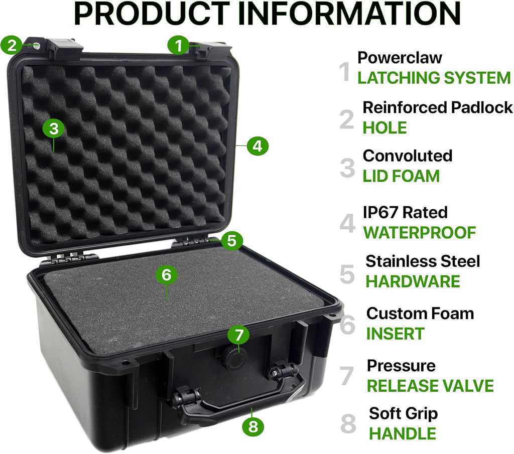 Tactical Hard Case WaterProof & Shock Proof With Custom Foam Insert