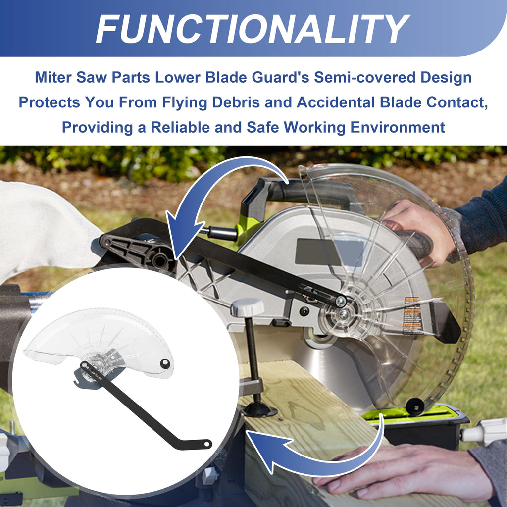 12" Miter Saw Safety Blade Guard for Ryobi Compound Miter Saws