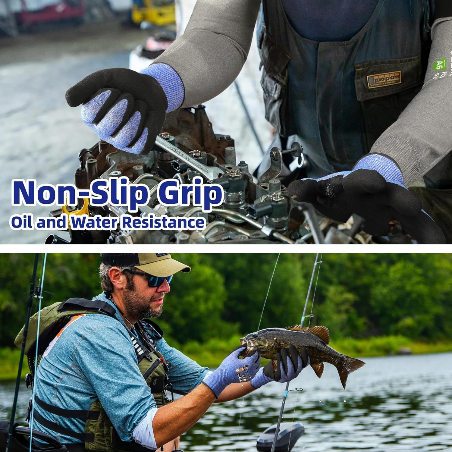 A4 AIR-SKIN Cut Resistant Work Gloves with Extreme Lightweight & Thin, Grip Glove for Fishing, Refined Work