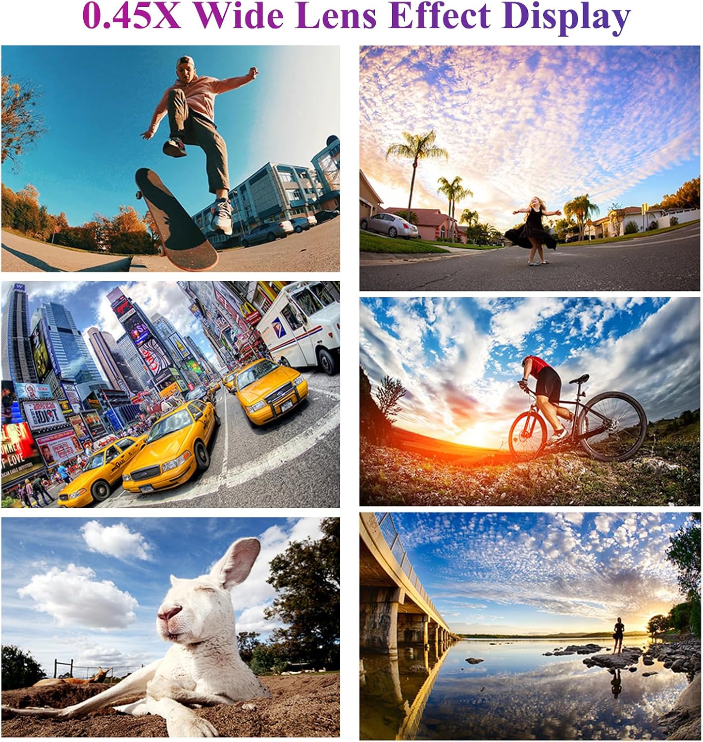 Phone Camera Lens, 2 in 1 Cell Phone Clip-on Lens Kit | 0.45X Wide Angle Lens 140°+ 12.5X Macro Lens Clip-on iPhone