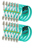 12 Pack 0.5M/1.6ft OM3 LC to LC Multimode Fiber Patch Cable