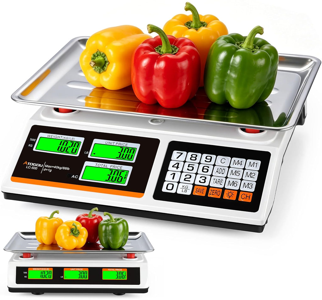 1g/ 88lb Price Computing Scale, Commercial Food Kitchen Scale