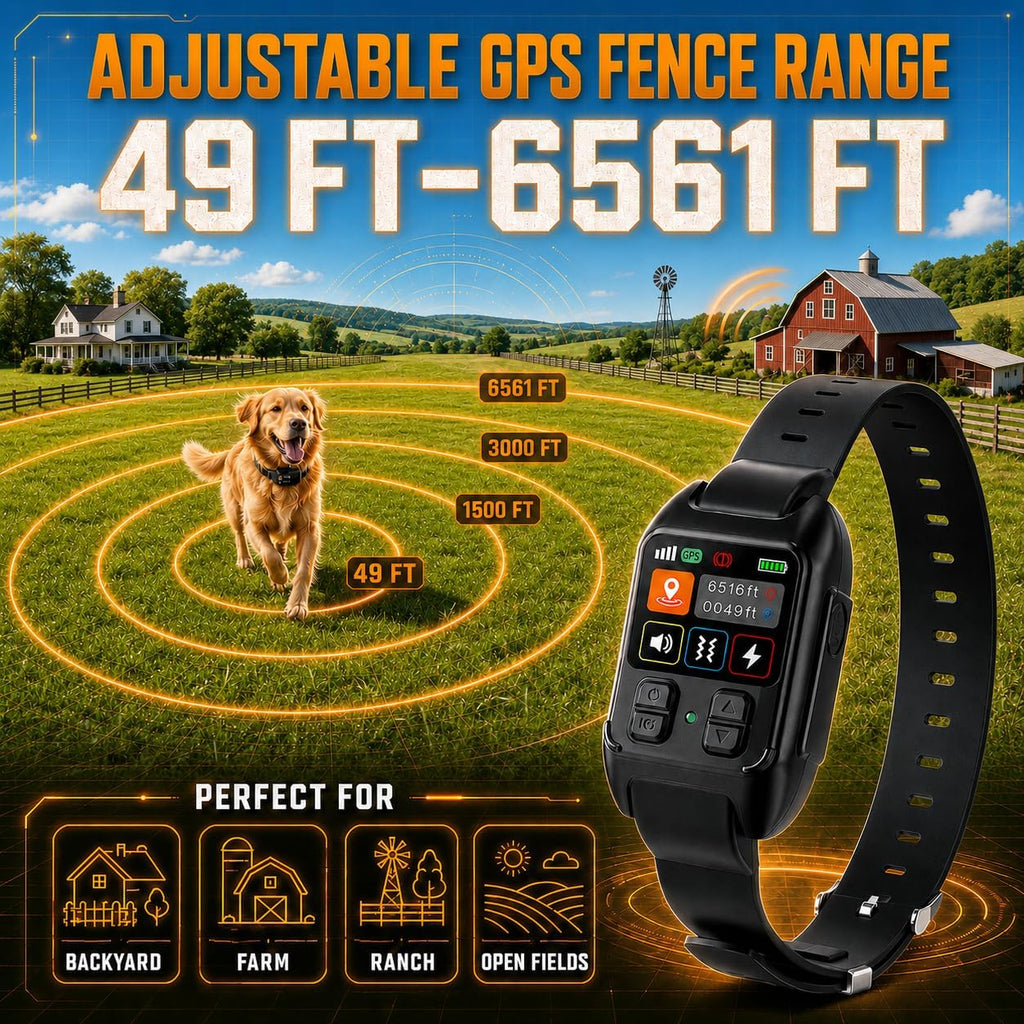 GPS Dog Collar Fence System, Wireless Dog Fence System