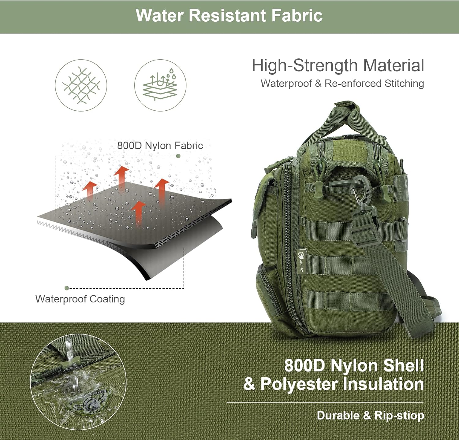 Tactical Messenger Bag,Tactical Briefcase for Man Military Laptop Bag 14 Inch/15.6 Inch /17.3 Inch Messenger Work Bag