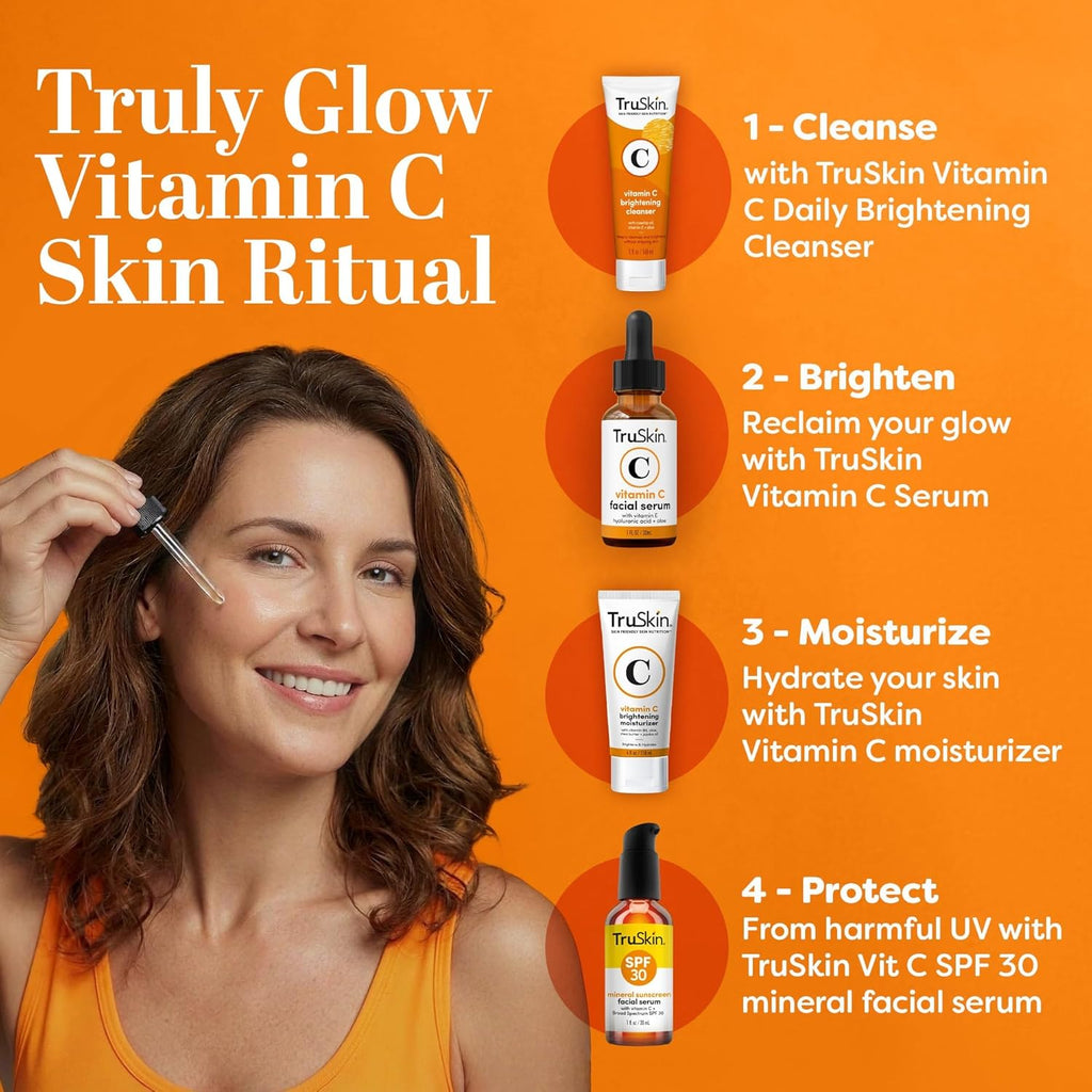 Brightening Vitamin C Serum for Face with Hyaluronic Acid, 1 fl oz | Anti aging face serum with Vitamin E to improve