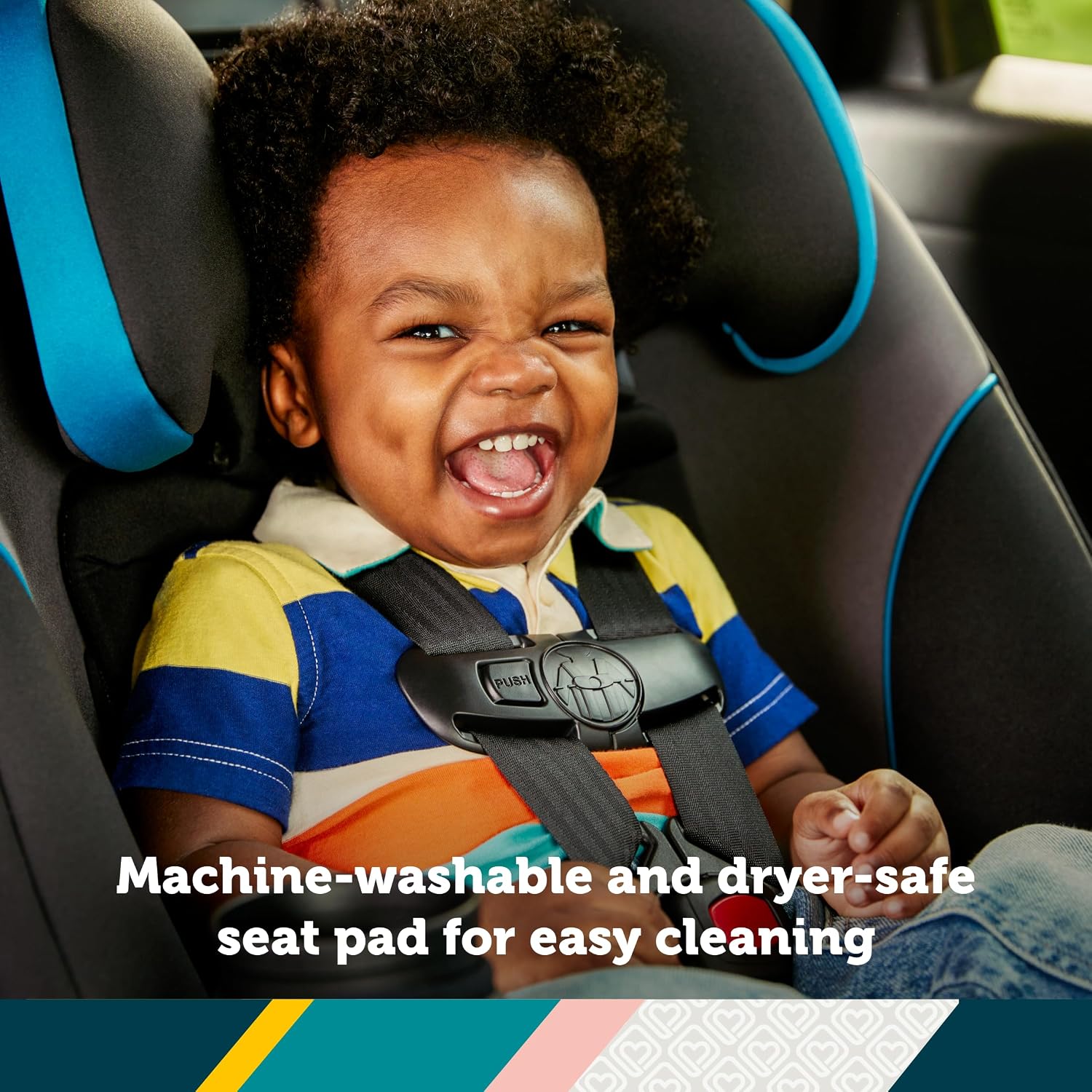 Crosstown All-in-One Convertible Car Seat, Rear Facing, Forward Facing Car Seat, Booster, Deep Sea