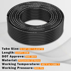 CheeMuii 100FT 5/16" DOT Air Line 8MM Air Hose PA12 Nylon Pneumatic Tubing