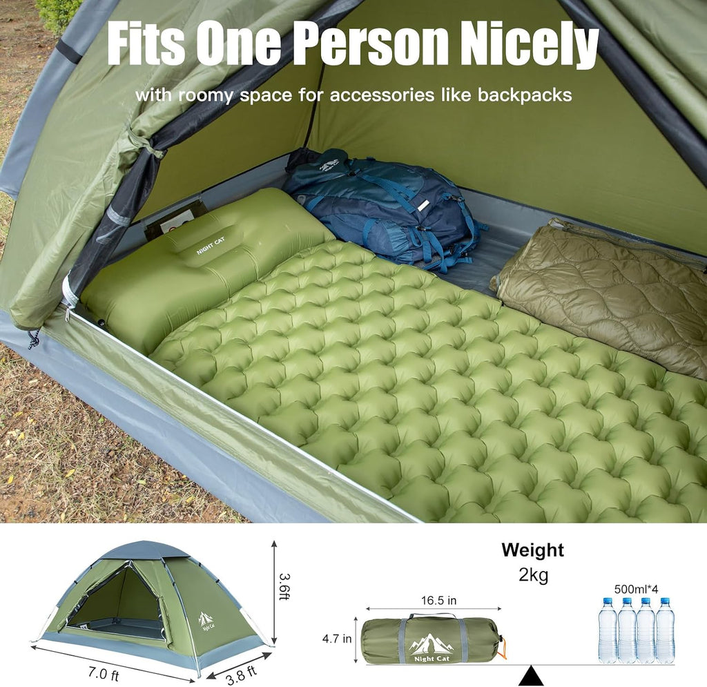 Backpacking Tent for One 1 to 2 Persons Lightweight Waterproof Camping Hiking Tent for Adults Kids Scouts Easy Setup