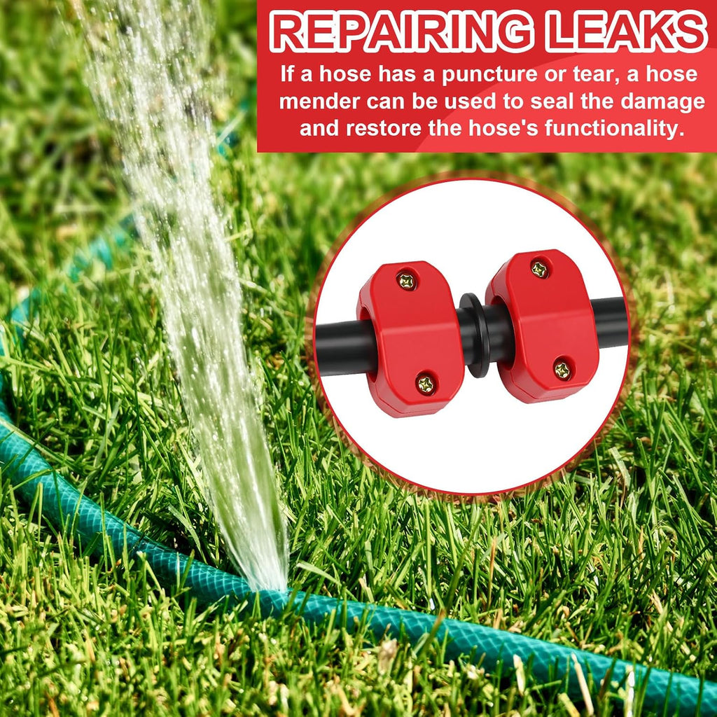 Pangda 2 Pack Hose Repair Kit, 5/8" or 3/4", Green, Black, Coupling