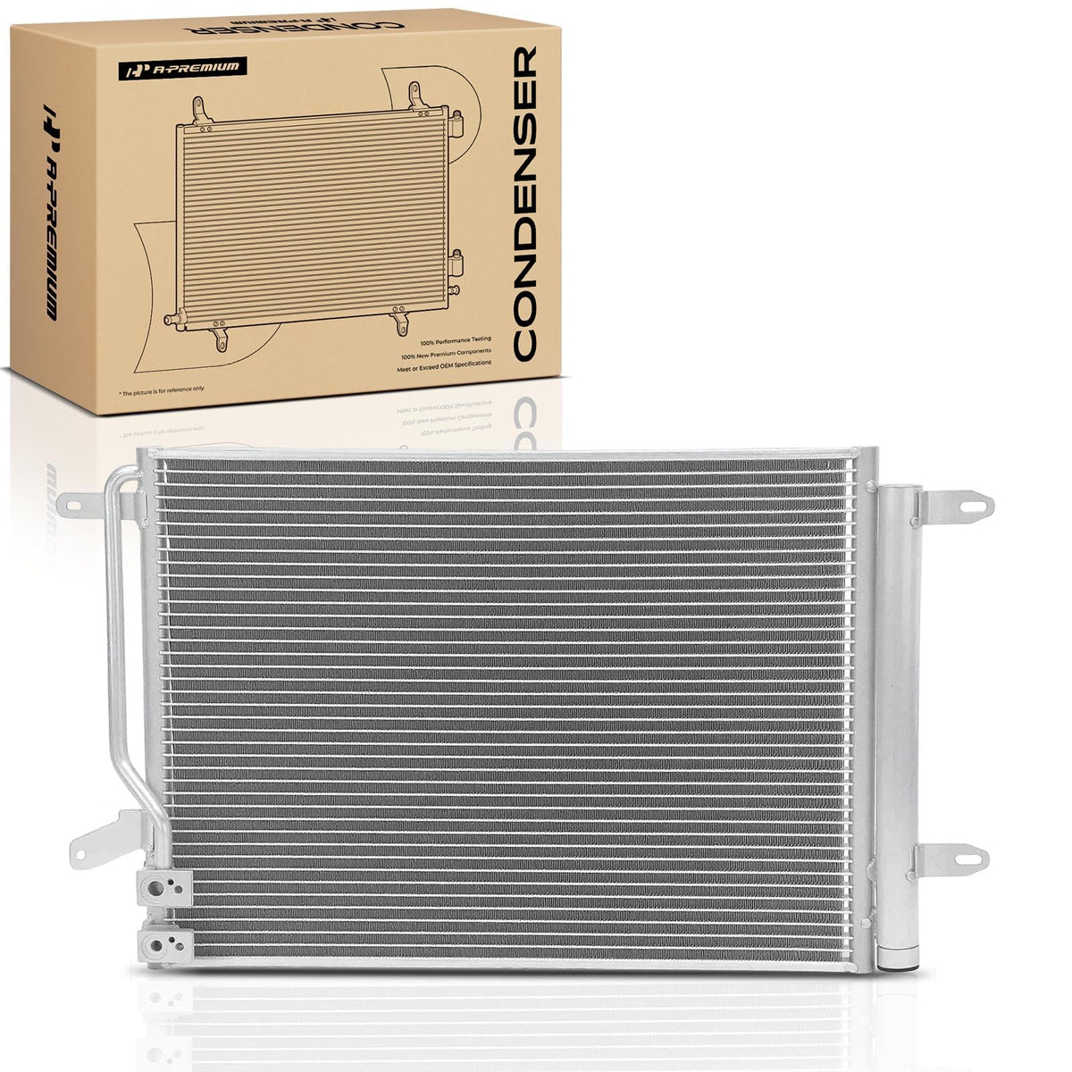 A-Premium Air Conditioning Condenser Compatible with Volkswagen