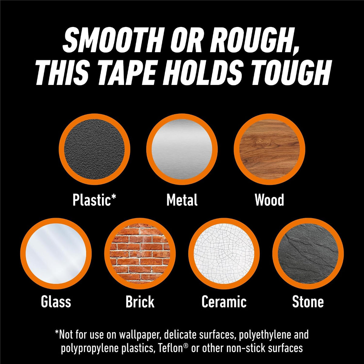 Invisible Hold Mounting Tape, 1" x 150", Clear, 4-Pack