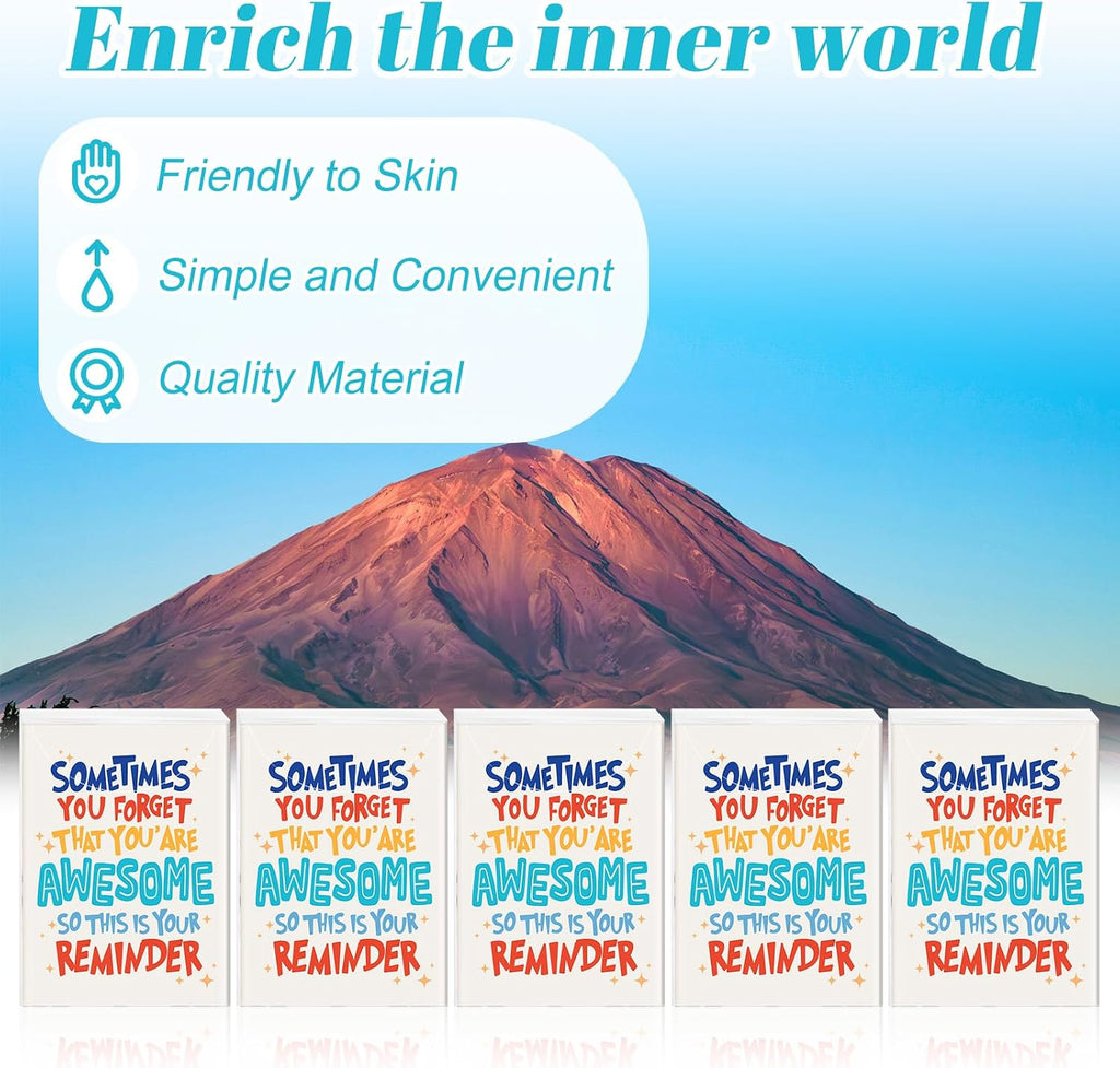 50 Pack Inspirational Pocket Tissues Travel Size for School Classroom
