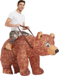 Halloween Inflatable Costume Adult,Blow up Ride Bear Suit Men Women