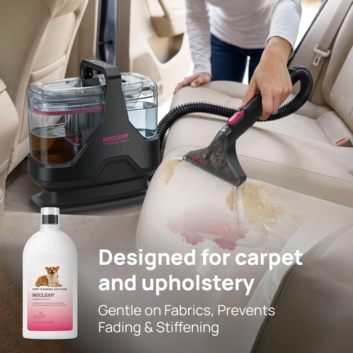 Carpet Cleaner Solution, 34 oz | Deep Cleaning Formula