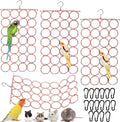 4 Pack Parrot Bird Swing Hanging Toys, Rat Climbing Ladder Rope Perch, Net Toy for Cage, Mouse, Mice, Parakeets