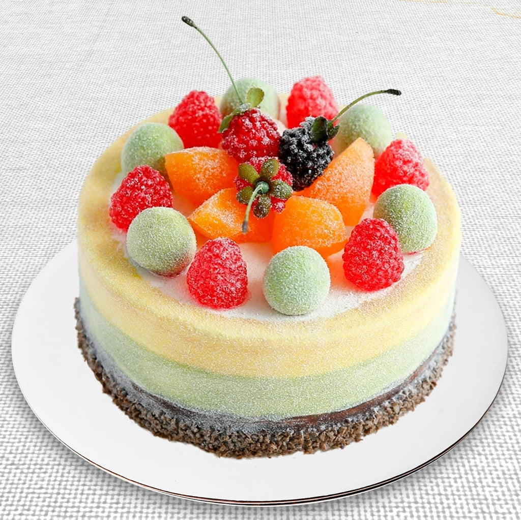 [25pcs] 10" White Cakeboard Round,Disposable Cake Circle Base Boards Cake Cardboard Pizza Plate platter 10 inch,Pack