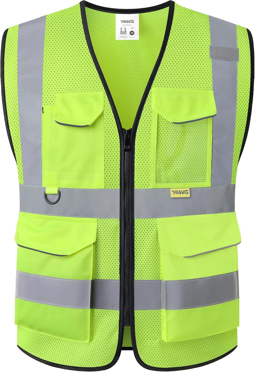 Reflective Safety Vest for Men Women with Pockets,Meets ANSI/ISEA | Breathable Mesh Construction Vest with Reinforced