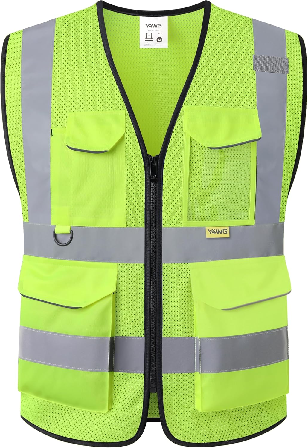 Reflective Safety Vest for Men Women with Pockets,Meets ANSI/ISEA | Breathable Mesh Construction Vest with Reinforced