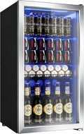 130 Can Beverage Refrigerator, 3.2 Cu.Ft Mini Fridge Beverage Cooler