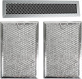 3PCS Charcoal and Grease Filter Set Compatible with GE JVM3160RF6SS JVM3160RF1SS JVM3160RF2SS JVM3160RF3SS JVM3160RF4SS JVM3160RF5SS Microwave
