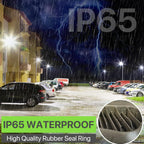 Glitgate 200W LED Parking Lot Light, 30,000LM, Slip Fitter Mount, 1 Pack
