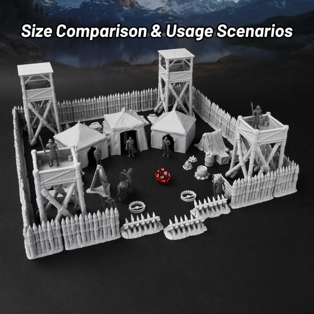 Medieval Military Camp RPG Terrain Set Map Building