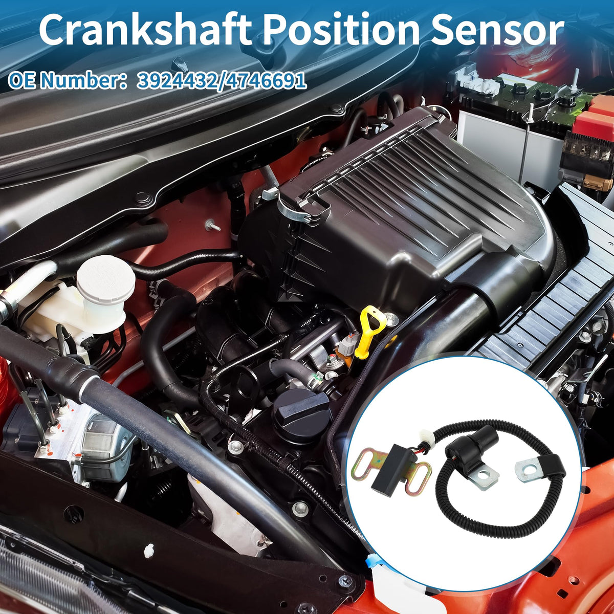 A ABSOPRO Crankshaft Position Sensor for Dodge for Ram 2500 5.9L 1994-1996